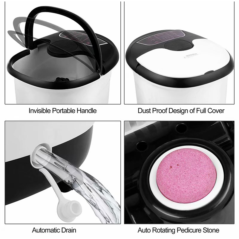 MM-18C Pijat Mandi Spa Kaki Otomatis Dengan 8pcs Rol Pijat Dan Batu Apung